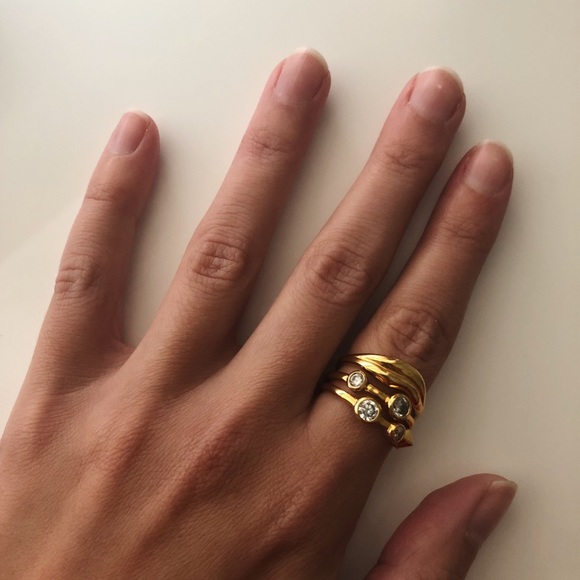 Diane Von Furstenberg Jewelry - DVF Cocktail Ring Trio - Size 6